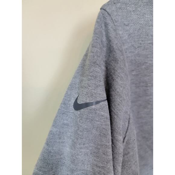 Nike Dri-Fit Athletic Pullover Sweatshirt Women's Medium Gray Funnel Neck - Picture 7 of 7